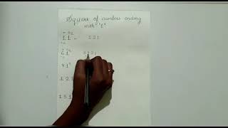 Square of numbers ending with 1 #mathstricks #mathsisfun #mathstuition #mathslesson #vedicmaths