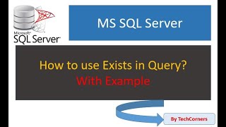 Part32 Exists sub queries | Exists Operator in SQL |  SQL Tutorials | Beginners