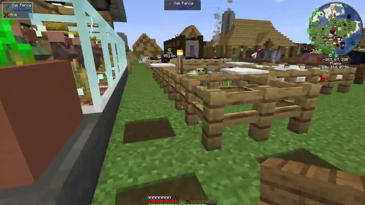 Minecraft Relaxville(no Commentary) E025 Walls Complete