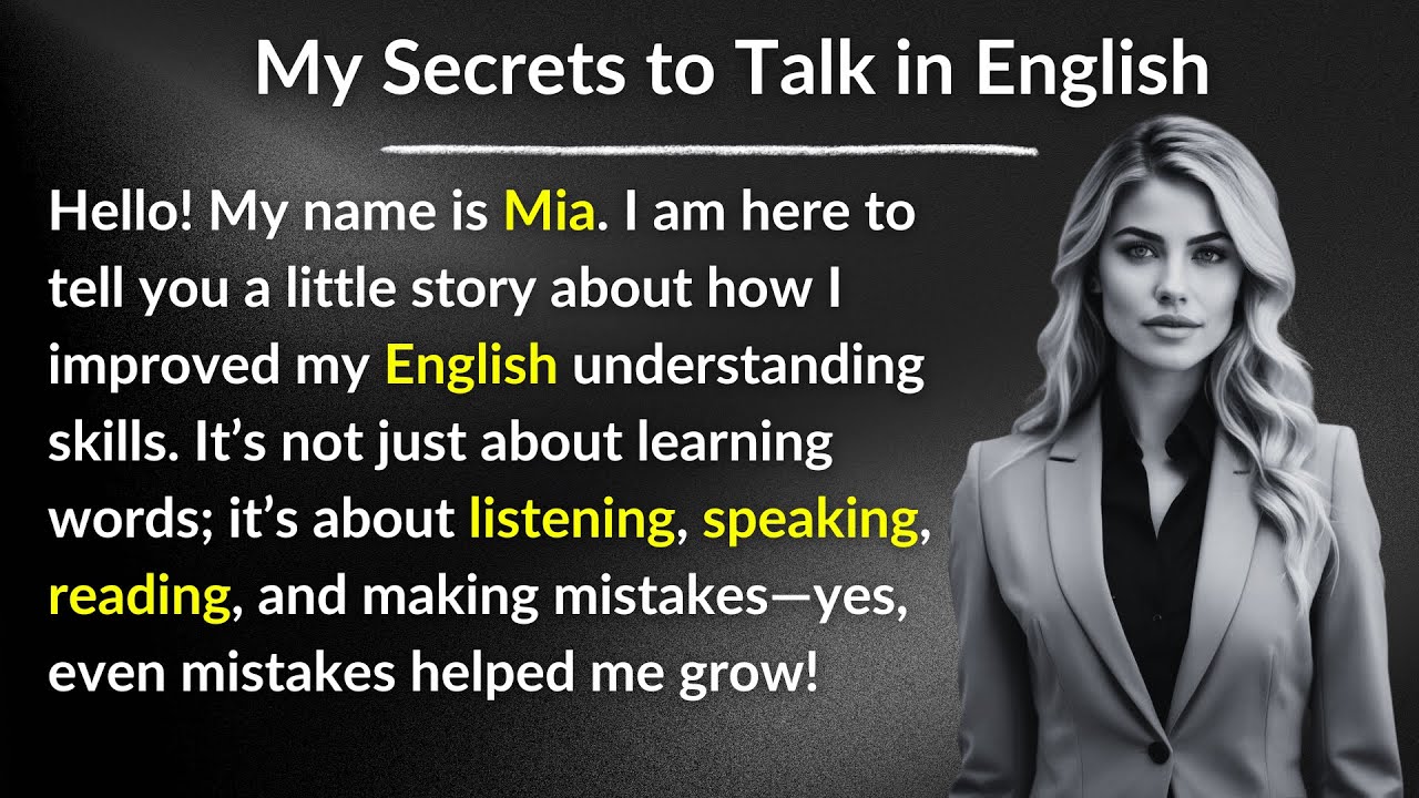 My Secrets to Talk in English || Graded Reader || Learn English Through ...