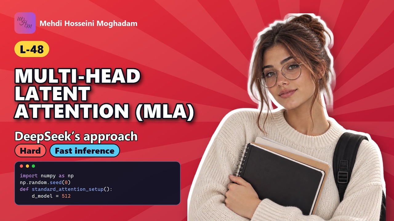 L-48: Multi-head latent attention (MLA) – for LLMs #LLM #Attention # ...