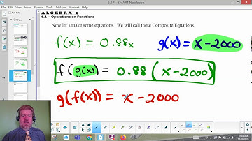 Algebra 2 - 6.1 (Operations on Functions) - Part 1