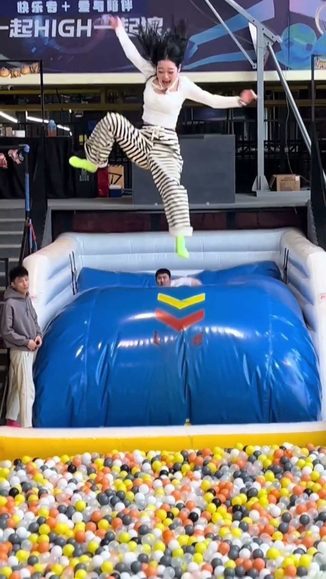 This Trampoline Is ?? So Fun! Why Didn't We Just Start Jumping Around Like This When We Were Kids