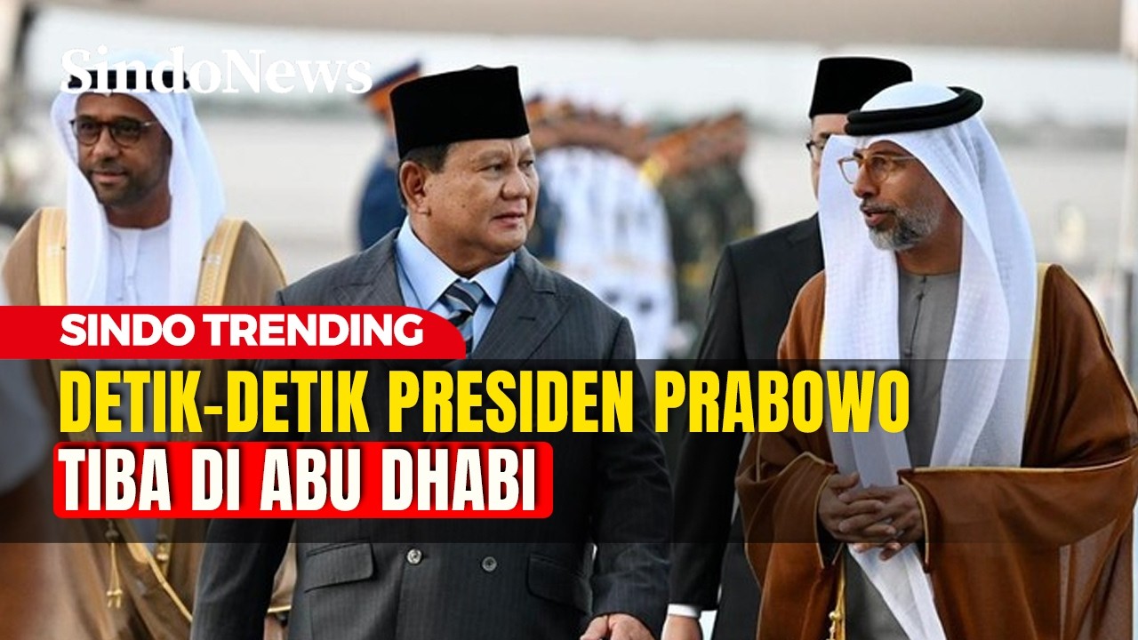 Detik-detik Presiden Prabowo Tiba di Abu Dhabi, Bakal Bertemu Presiden MBZ | Sindo Trending | 26/02