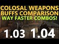 ELDEN RING UPDATE 1.04 - Colossal Swords And Weapons Speed and Guard Buffs Comparison.