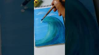 cutest landscape painting #subscribe #like #painting #viral #youtubeshorts #artist #comment #diy