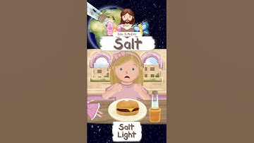 Thumbnail of SALT OF THE EARTH · SALT AND LIGHT · BIBLE STORIES CHILDREN KIDS TODDLERS CARTOON ANIMATION #shorts