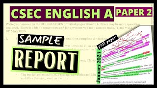 CSEC English A Report Writing Made Easy: Watch a Sample Report from Start to Finish!