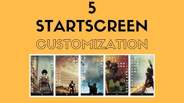 Windows 10 Mobile - Check Out These 5 Startscreen Customization!