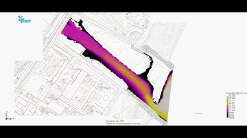 Evolution of suspended sediment transport during a flash flood [Iber model]