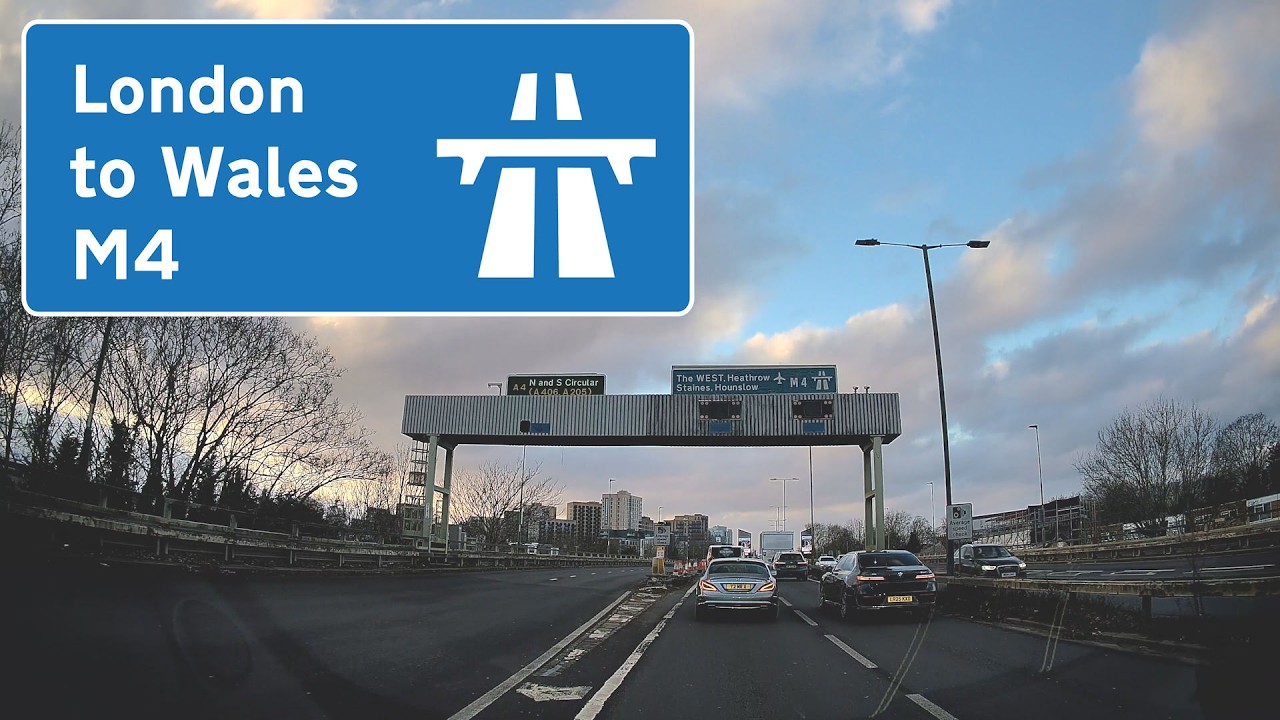 M4 Motorway Westbound - London to Wales
