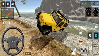 Mobil Jeep Offroad Hampir Terjun Ke Jurang - IDBS Offroad Simulator Game - Android Gameplay HD 2340 screenshot 3