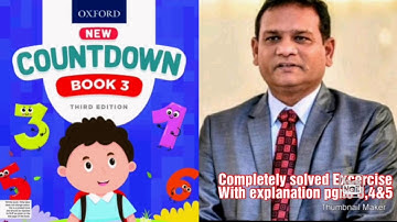 Countdown book 3, class 3 completely solved questions with explanation pg no 3, 4 & 5.