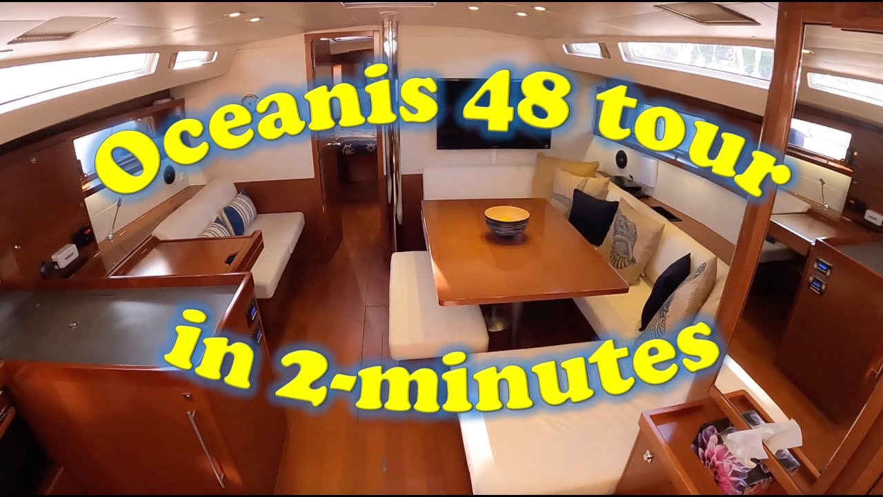 2 min Boat tour – Beneteau Oceanis 48