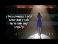 Glee  cry lyrics