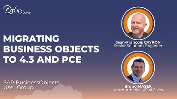 Migrating to SAP BusinessObjects BI 4.3 and Private Cloud Edition