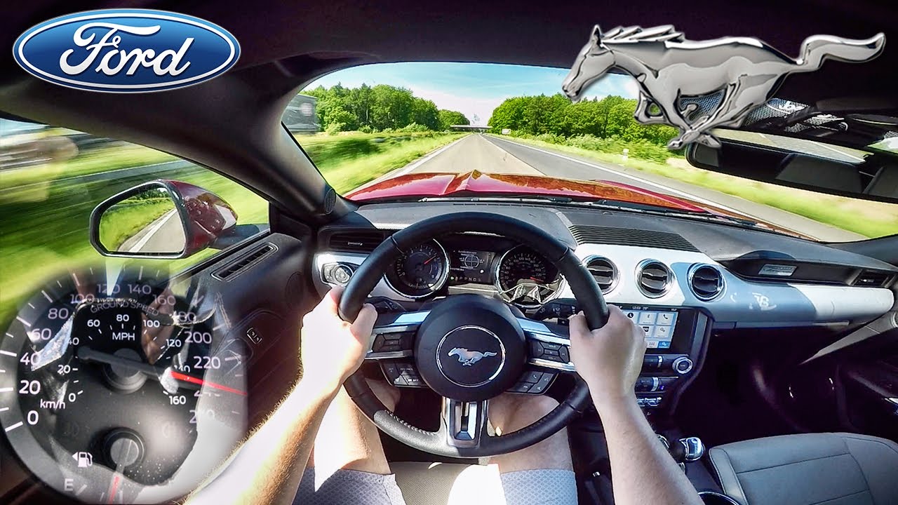 Mustang EcoBoost AUTOBAHN POV Acceleration & TOP SPEED by AutoTopNL - YouTube