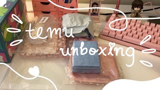 temu unboxing - earrings + accessories