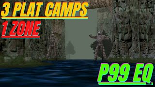 3 PLAT CAMPS in ONE ZONE LVL 25-35 / Everquest P99 (project 1999) green/ Warsliks Woods Finale Necro