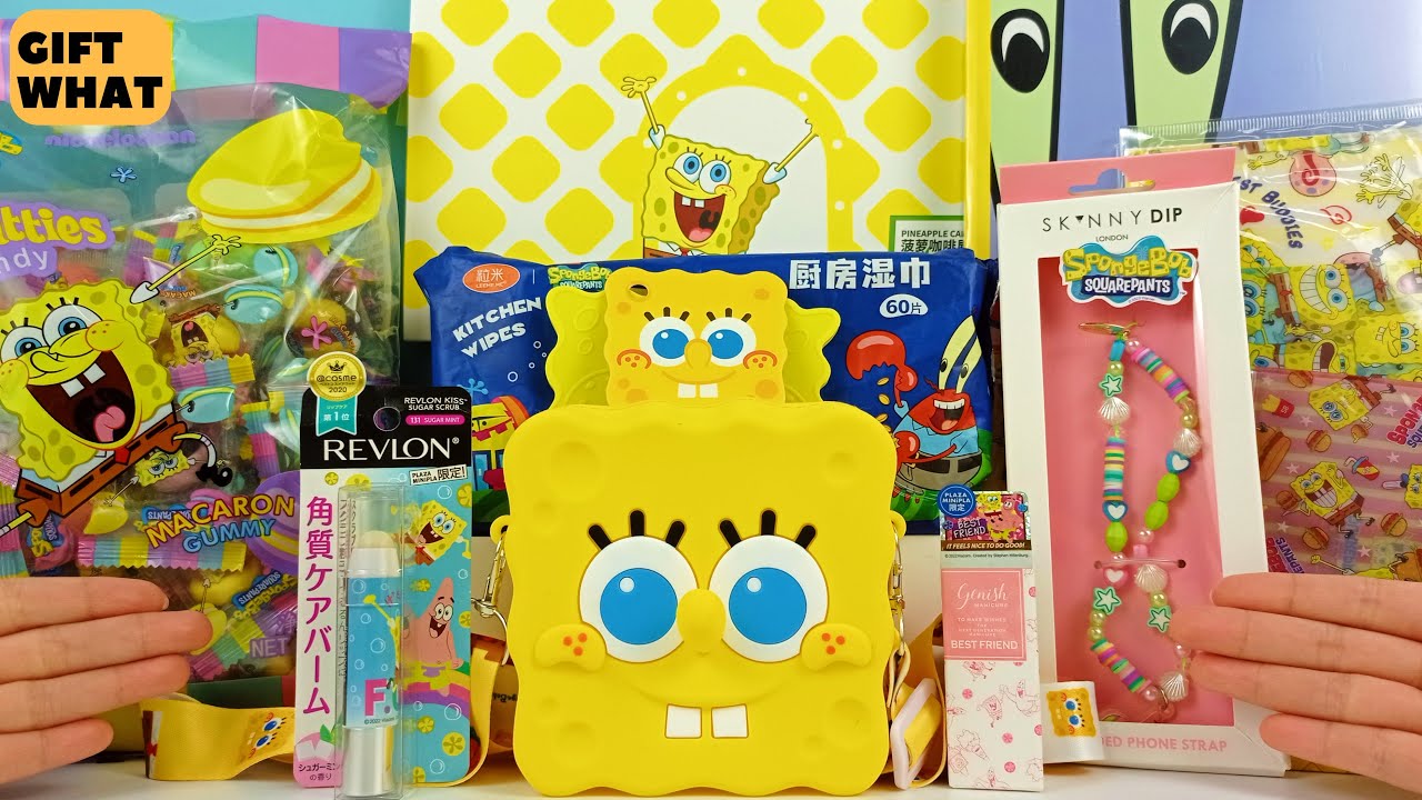 Spongebob unboxing giftwhat. ASMR Spongebob Mystery Surprises Oddly satisfying Unboxing Video.