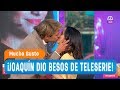 ¡Joaquín dio besos de teleserie a Camila Hirane y Paty! - Mucho gusto 2018
