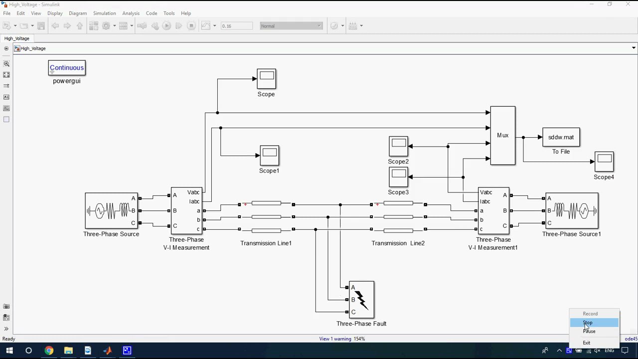 A Modelling of High Voltage Transmission Line in Matlab - YouTube