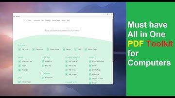 Must have All in One PDF Toolkit for Computers