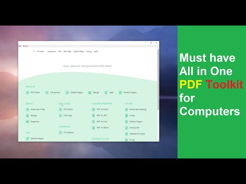 Must have All in One PDF Toolkit for Computers