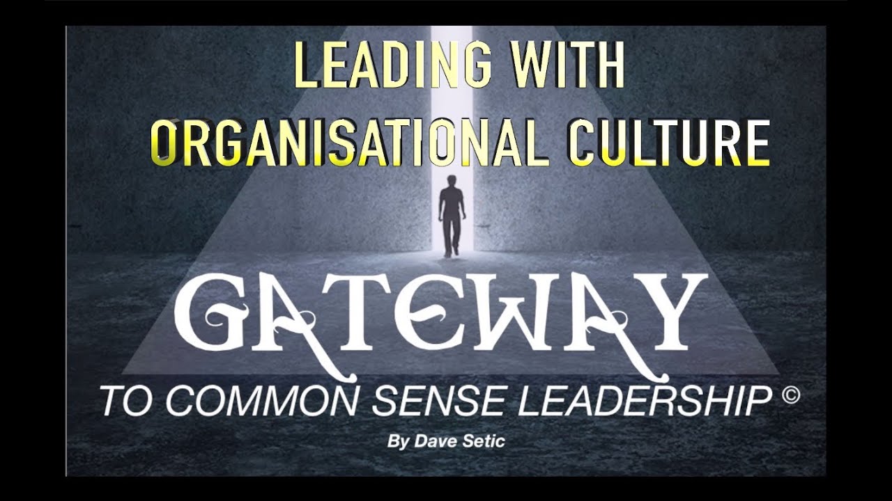 🆕 Common Sense Leadership - ☕ Leadership expert on Leading with an Organisational Culture 🌏