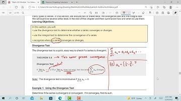 Section 5.3 (The Divergence Test)