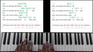 Video thumbnail of "Ven Es Tiempo De Adorarle - Ingrid Rosario (Piano Tutorial)"