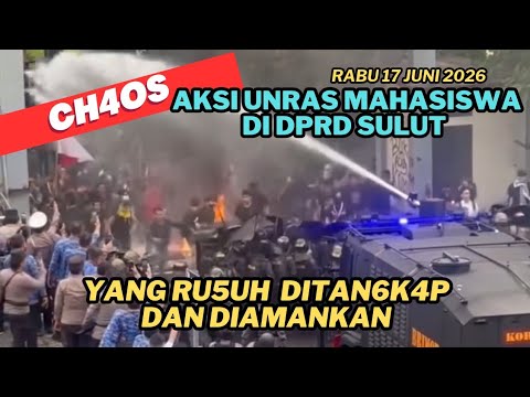 Diwarnai b4kar ban dan rubuhnya pagar kantor DPRD Provinsi Sulut.
