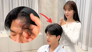 ASMR 극심한 곱슬머리가 생머리로 다시 태어나는 시간