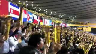 20101103 3 世界バレー 日本vsセルビア 第二セットVolleyball Serbia vs. Japan