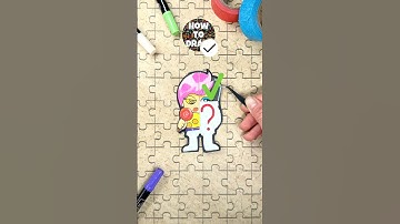 Try to Solve Coolest Paper Craft Puzzle with Disgust by Inside Out ✨#insideout #papercraft #puzzle