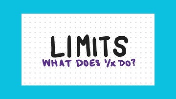 Calculus 1 - Limits: One over X?