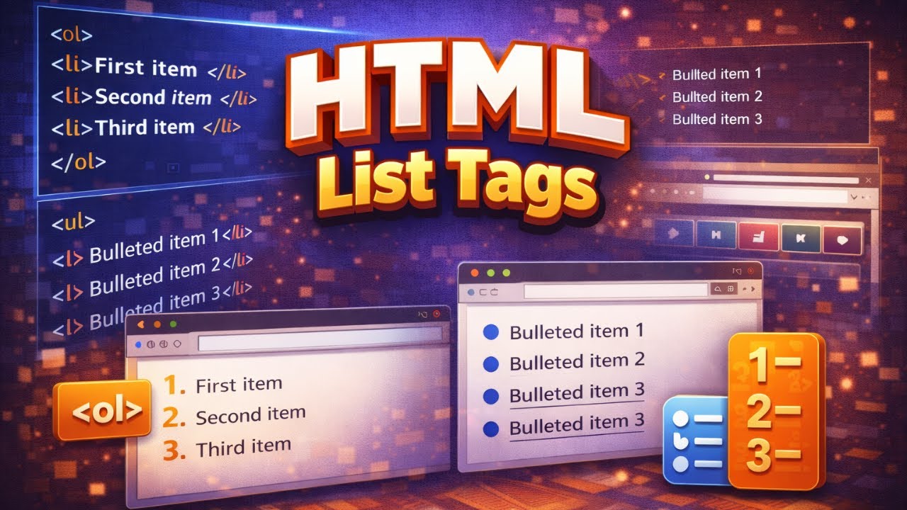 3 HTML List Tag Secrets Every Web Designer Should Know - YouTube