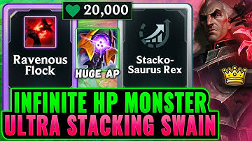 Stackosaurus Rex on Swain: Infinite Health Stacking - Monstrous Highroll | League Arena Gameplay