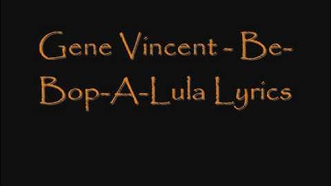 Be-Bop-A-Lula Lyric Video version - Lyric Video performance video thumbnail