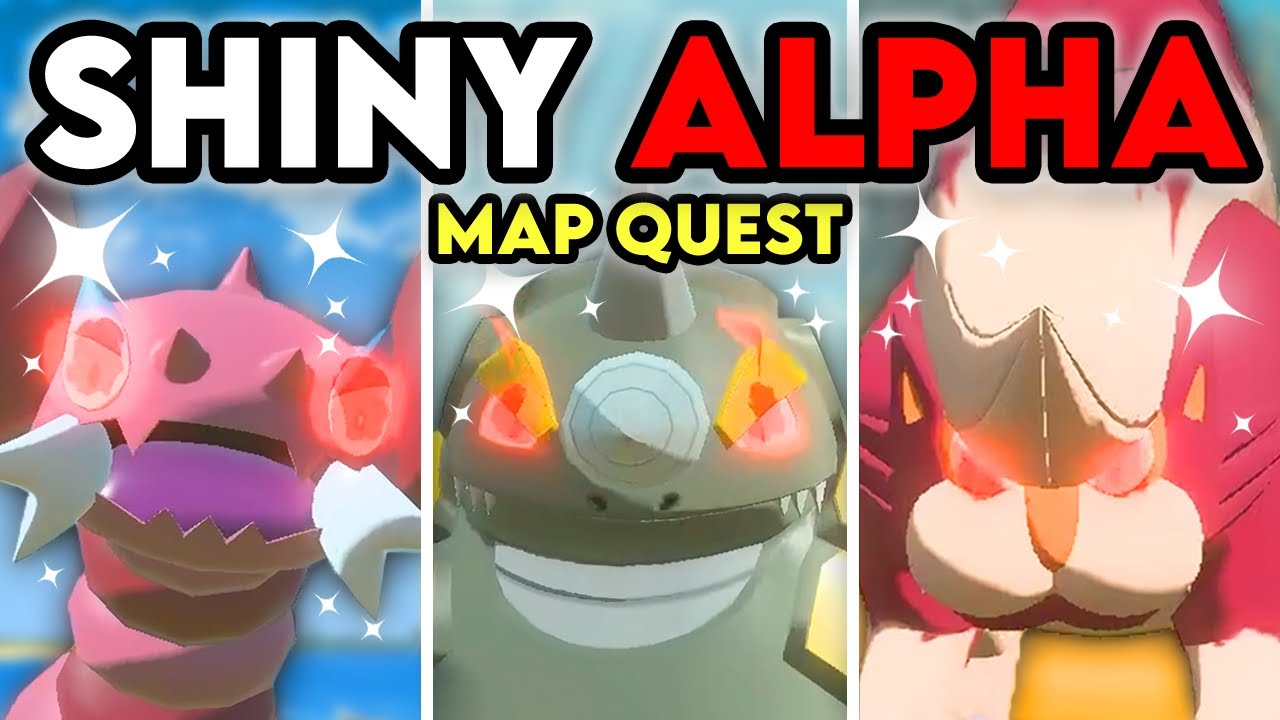 SHINY ALPHA MAP QUEST + 30 MORE in Pokemon Legends: Arceus 