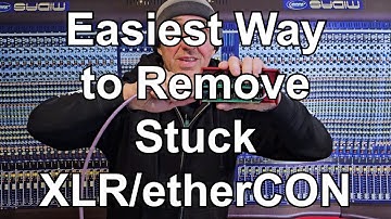 Easiest Remove Stuck XLR/etherCON Shell