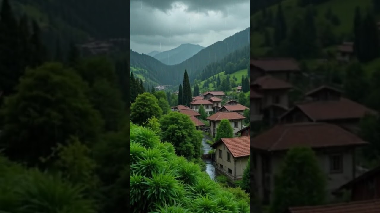 Rain-Kissed Tranquility 🌧️ | A Hidden Turkish Village in the Hills