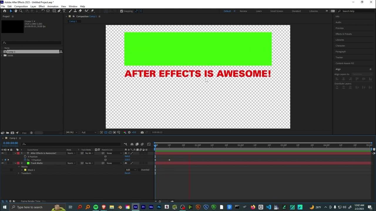After Effects Quick Tip Alpha Mattes and How to Fix Them YouTube