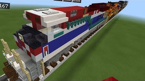 Minecraft BC Rail heritage unit locomotive tutorial