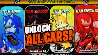 How to Unlock EVERY Car in the Grand Prix FAST! | Sonic Speed Simulator