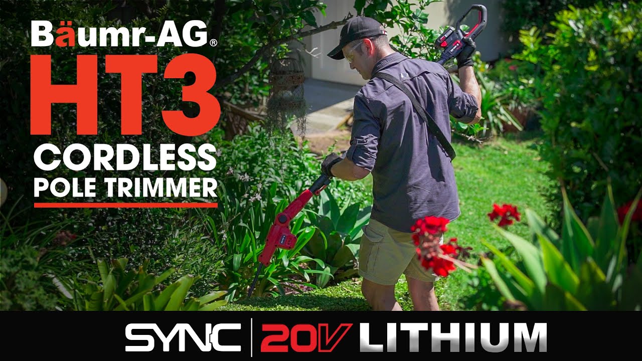 BAUMR-AG 20V Cordless Line Trimmer Electric Whipper Snipper &