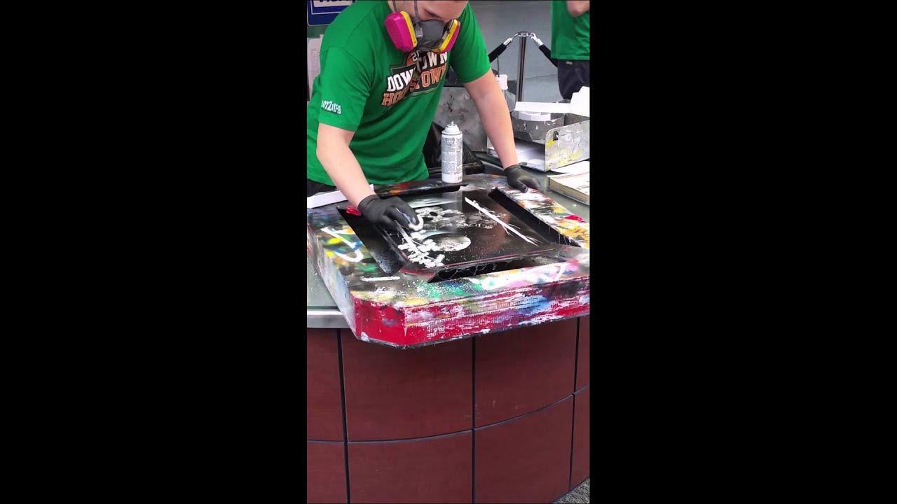 Spray Paint Art Freemont Street Las Vegas YouTube