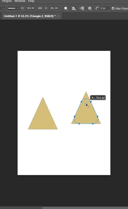 How To Make Triangle Shapes in Adobe Photoshop | How To Use Triangle ...