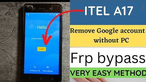 itel A17 Frp bypass| itel A17 Google Account remove without PC