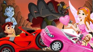 Chhota Bheem Speed Racing - Official Game Barbie doll and Chhota Bheem kids for animation screenshot 2